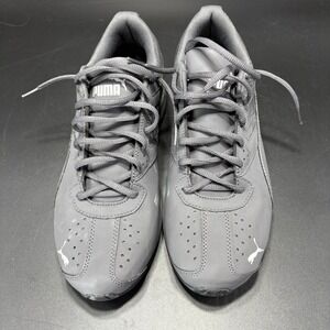 PUMA Mens Tazon 6 Fracture FM Low Top Lace Up Periscope-puma Silver‎ Size 9.5